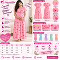 Zipless Feeding Maternity Nightdress – Pink Watermelon Print