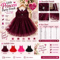 Little Princess Sequin Party Frock for Girls | Birthday &amp; Occasion Wear Dress