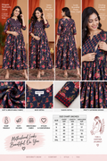 Elegant Floral Maternity Dress for Women | Feeding Friendly & Bump Friendly