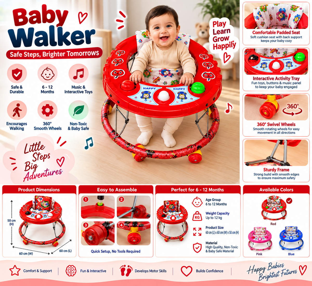 Baby Walker – Safe Steps, Fun Adventures