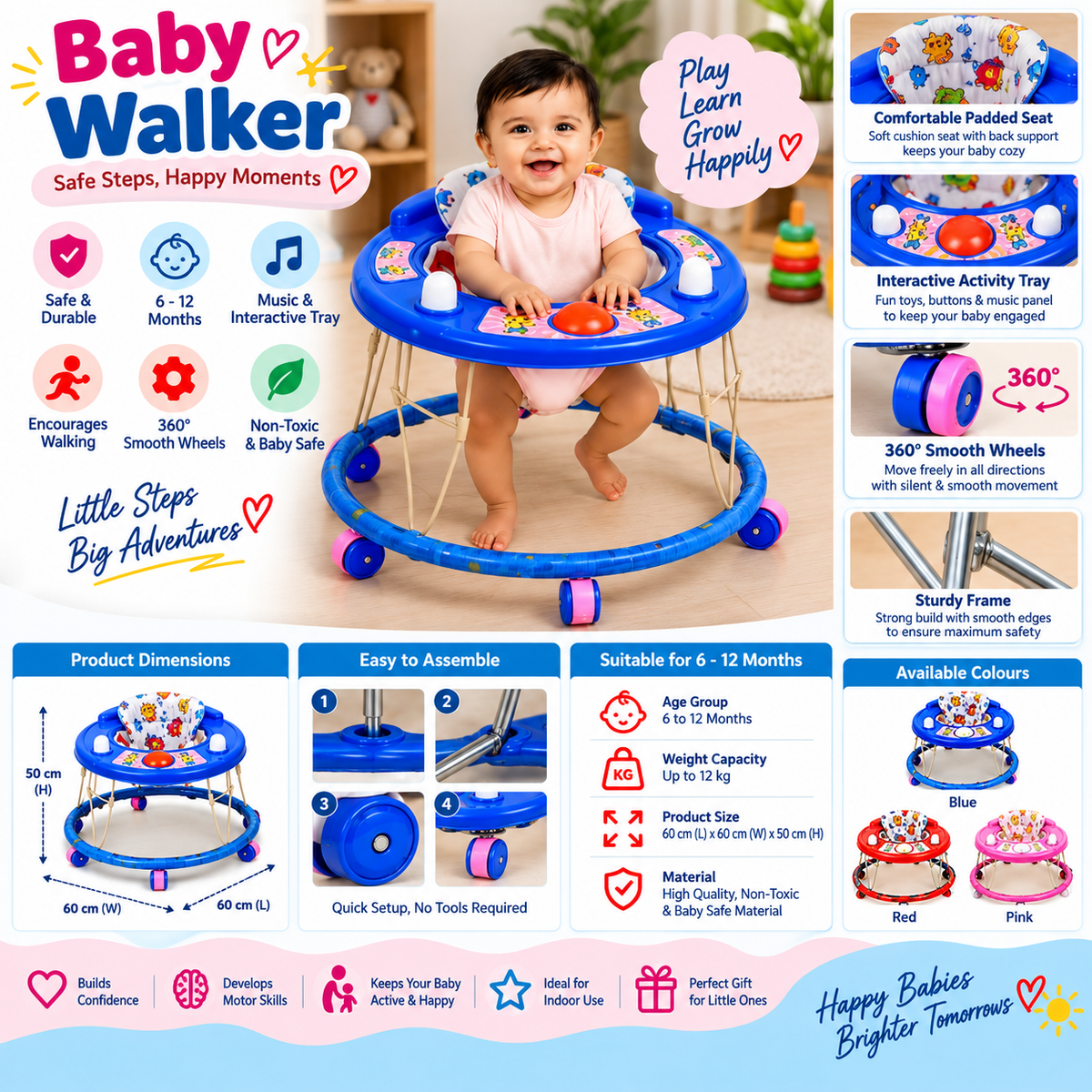 Baby Walker – Safe Steps, Fun Adventures